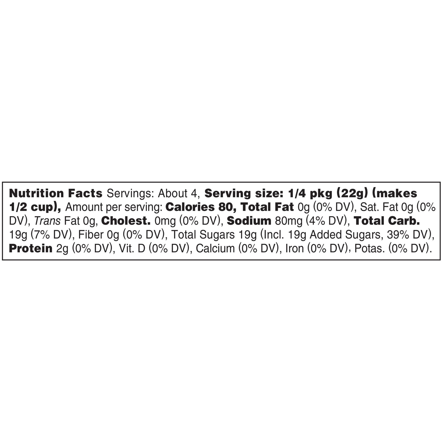 Jell-O Raspberry Instant Gelatin Mix, 3 oz Box