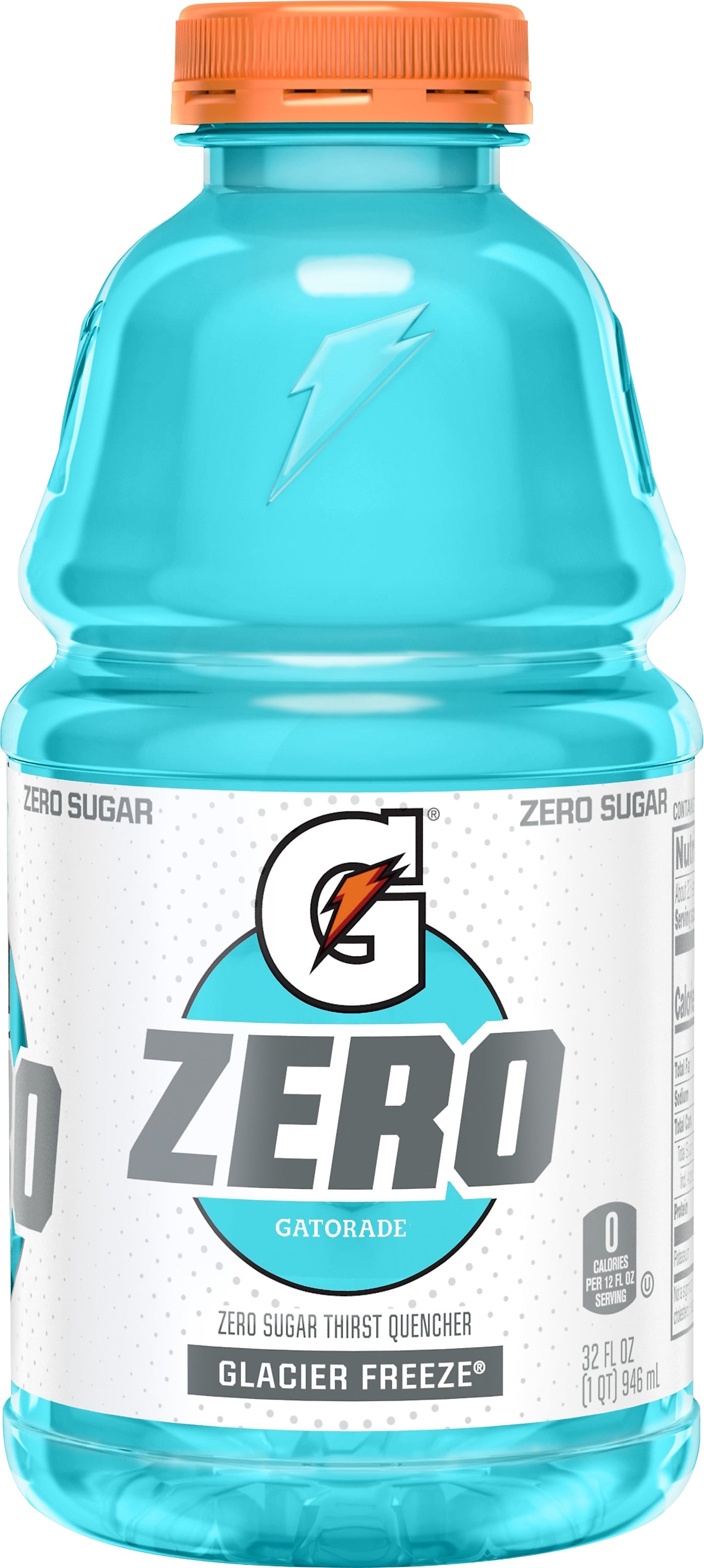 Gatorade Zero Zero Sugar Glacier Freeze Thirst Quencher 32 oz