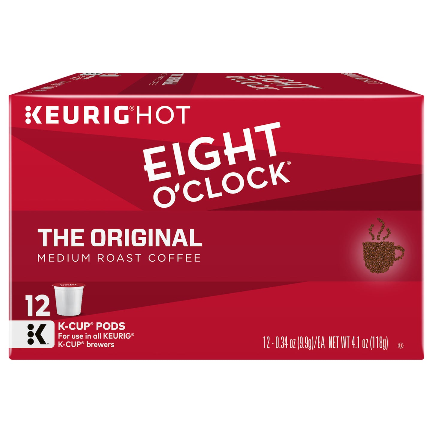 Eight O'Clock 12 Pack K-Cup Pods Medium Roast The Original Coffee 12 ea