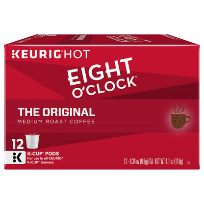 Eight O'Clock 12 Pack K-Cup Pods Medium Roast The Original Coffee 12 ea
