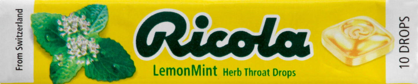 Ricola Lemon Mint Herb Throat Drops 10 ea