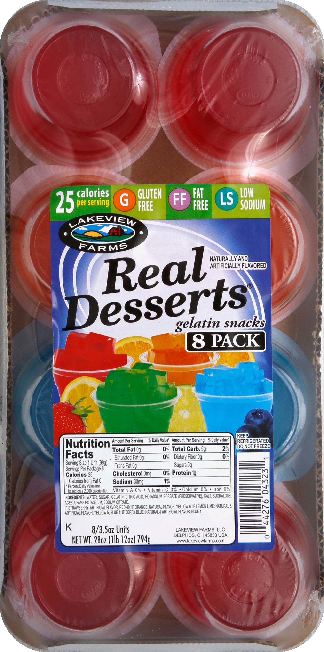 Real Desserts Gelatin Snacks 8 ea