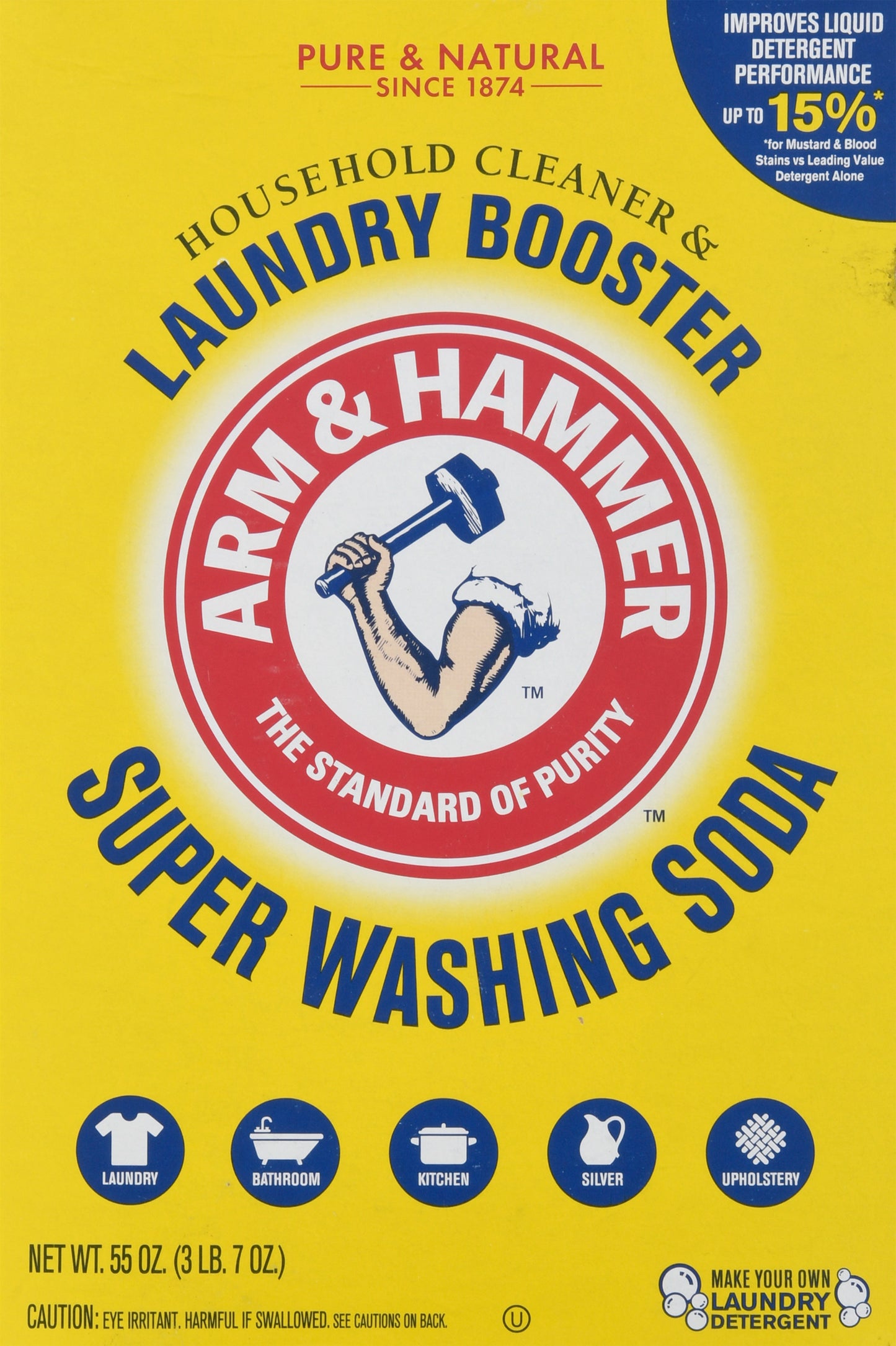 Arm & Hammer Super Washing Soda Laundry Booster 55 oz