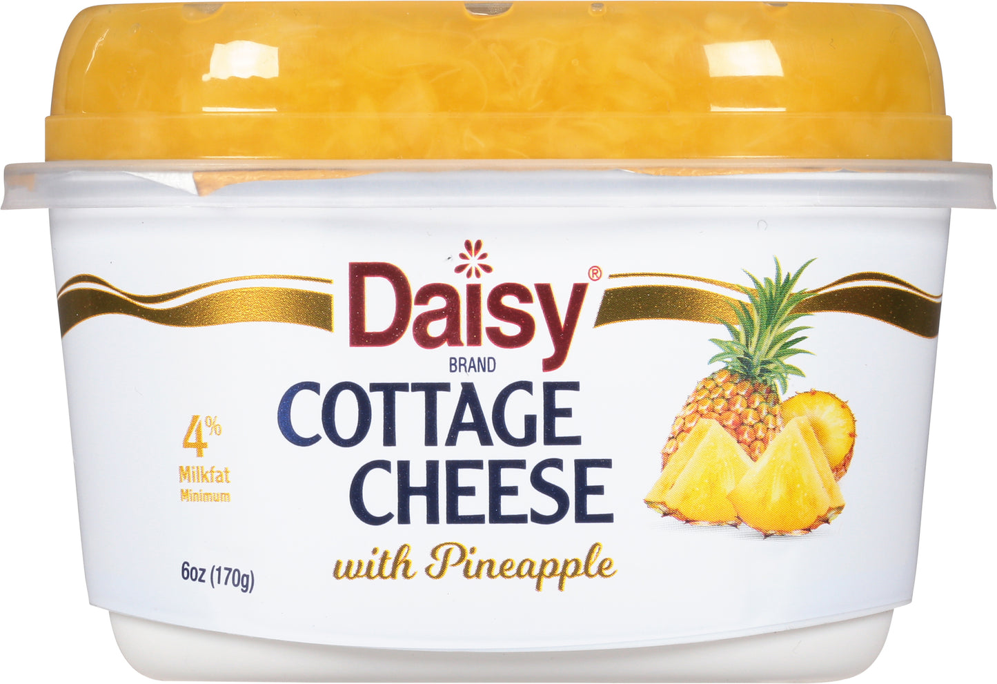 Daisy 4% Milkfat Minimum with Pineapple Cottage Cheese 6 oz