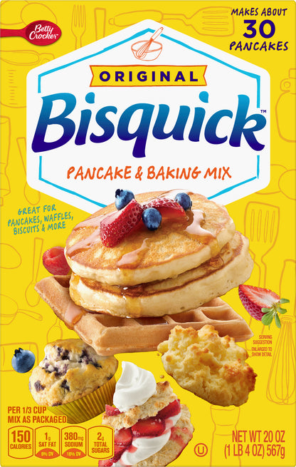 Betty Crocker Bisquick Pancake and Baking Mix, 20 oz