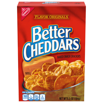 MONDELEZ GLOBAL LLC (SNACKS US) Nabisco Better Cheddars Carton Dieline Change 670317 6.5 OZ English