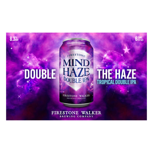 Firestone Mind Haze Double IPA Beer 6 ea