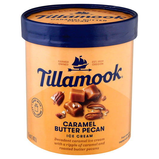 Tillamook Caramel Butter Pecan Ice Cream 1.5 qt