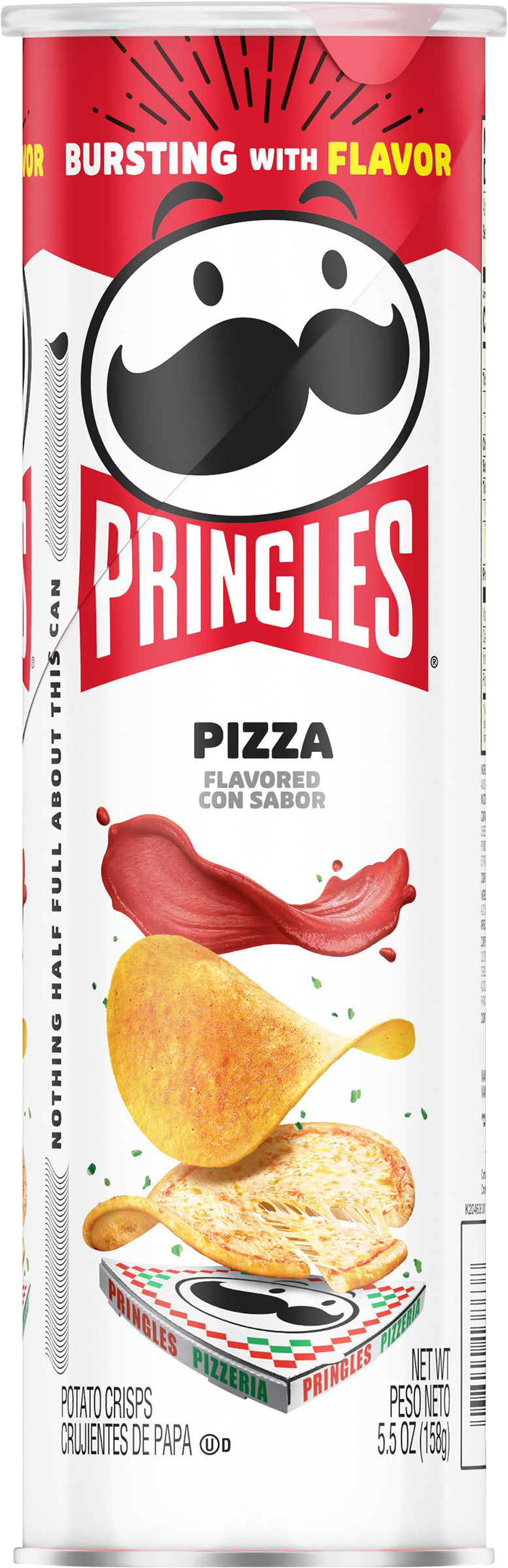Pringles Pizza Flavored Potato Crisps 5.5 oz