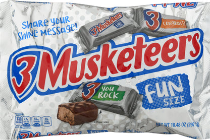 3 Musketeers Fun Size Milk Chocolate Bars 10.48 oz