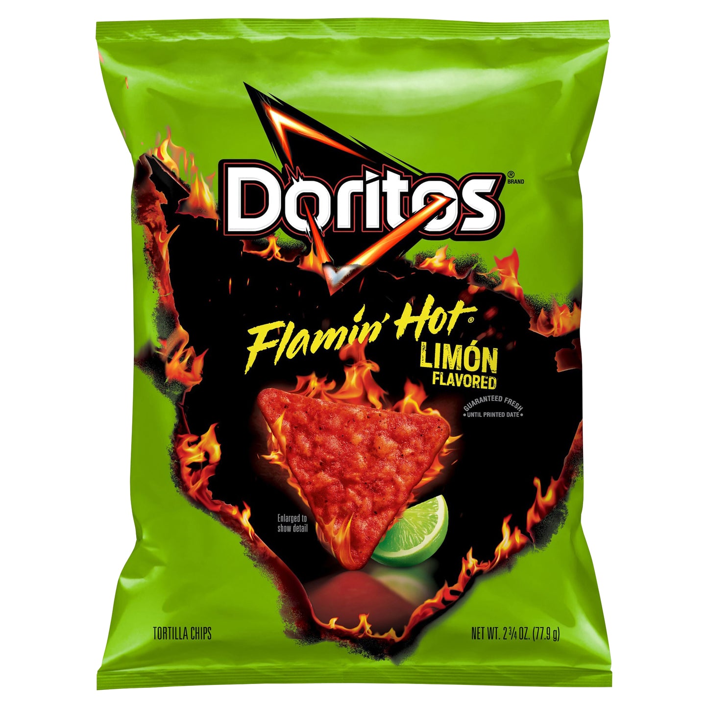 Doritos Flavored Tortilla Chips Flamin' Hot Limon 2 3/4 Oz