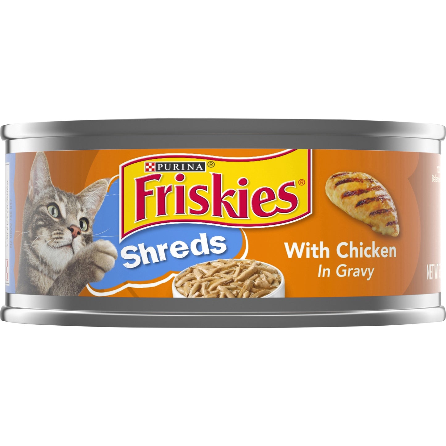 Purina Friskies Gravy Wet Cat Food, Shreds With Chicken - 5.5 oz. Can