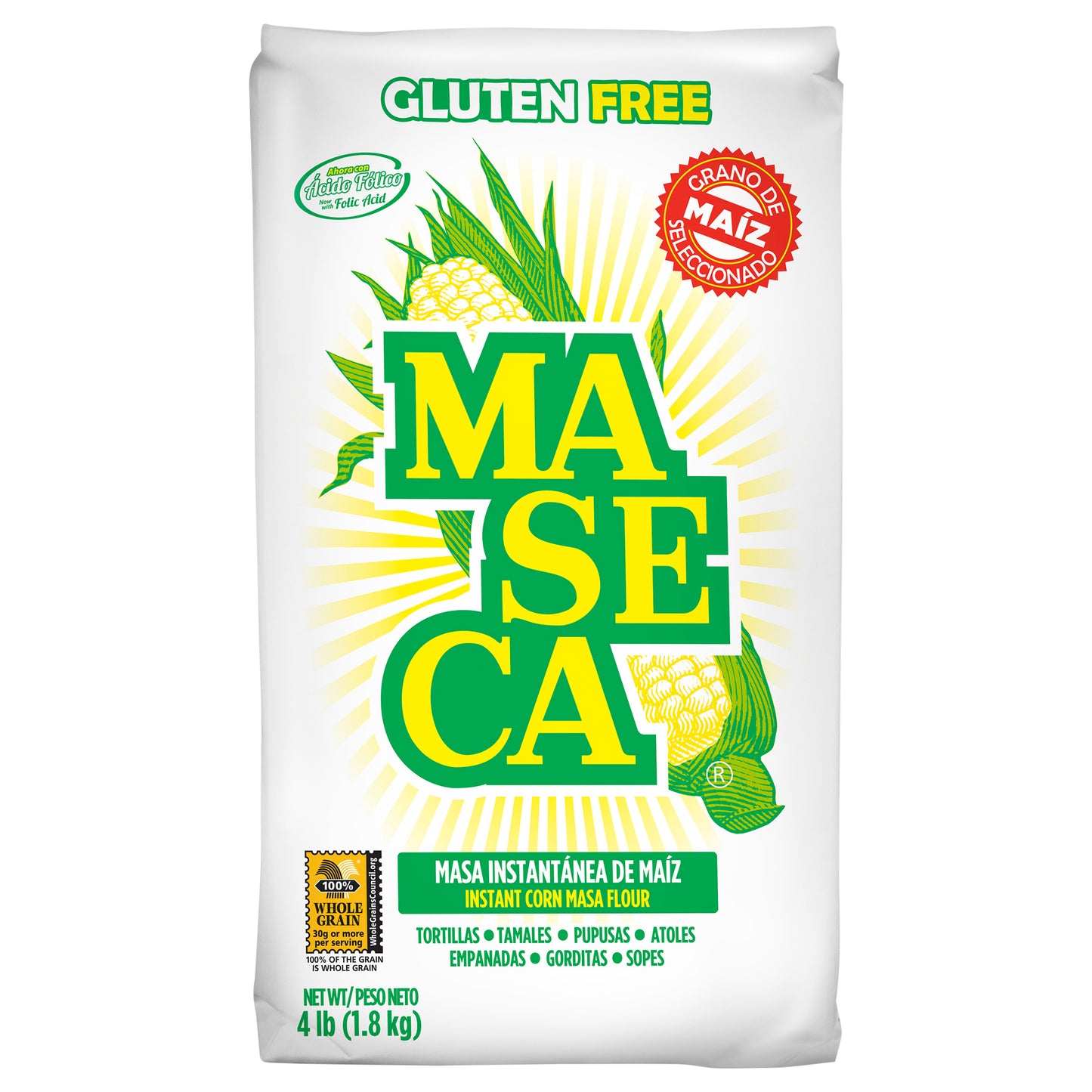 MASECA Traditional Instant Corn Masa Flour 4 Lb