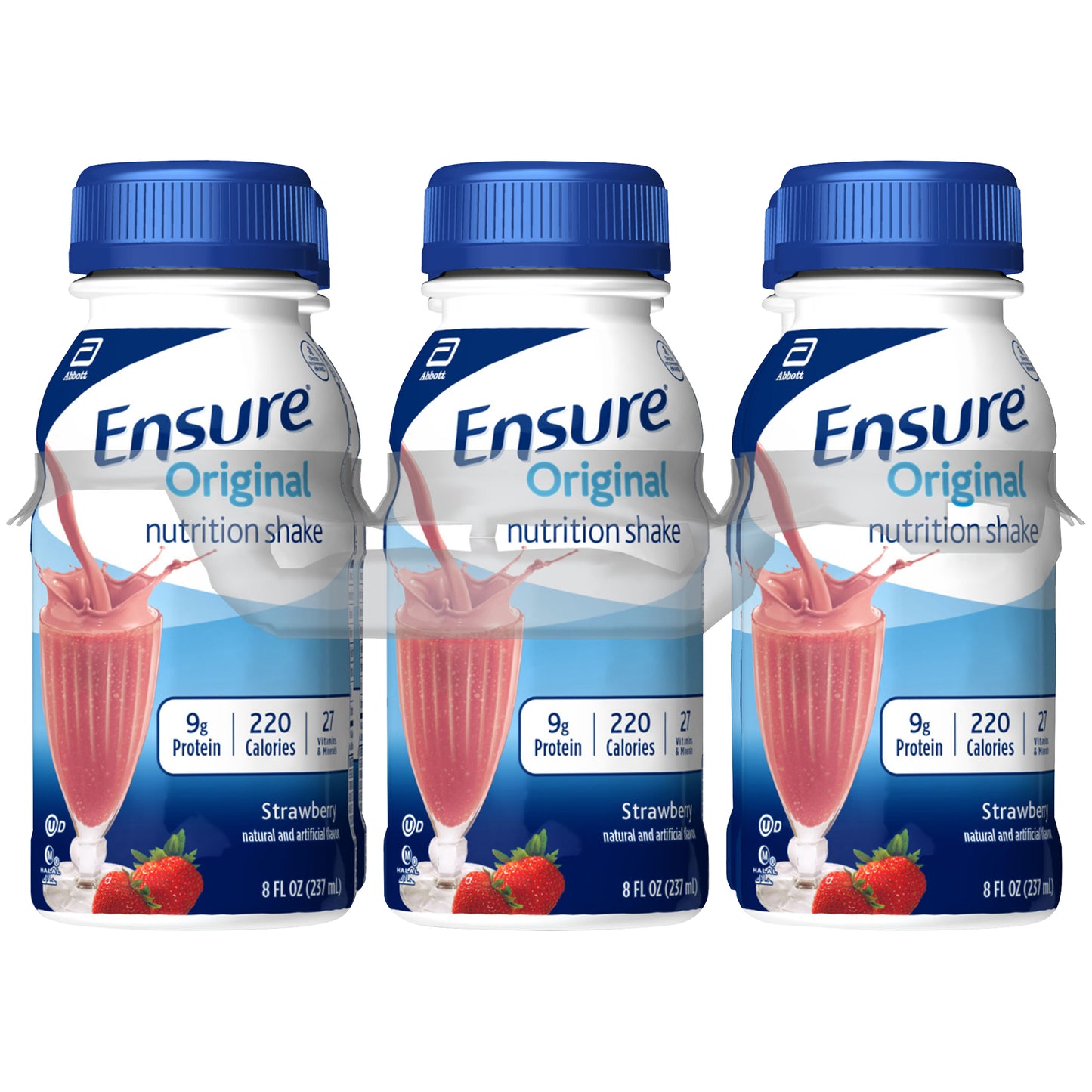 Ensure Original Nutrition Shake with 9 grams of protein, Meal Replacement Shakes, Strawberry, 8 fl o