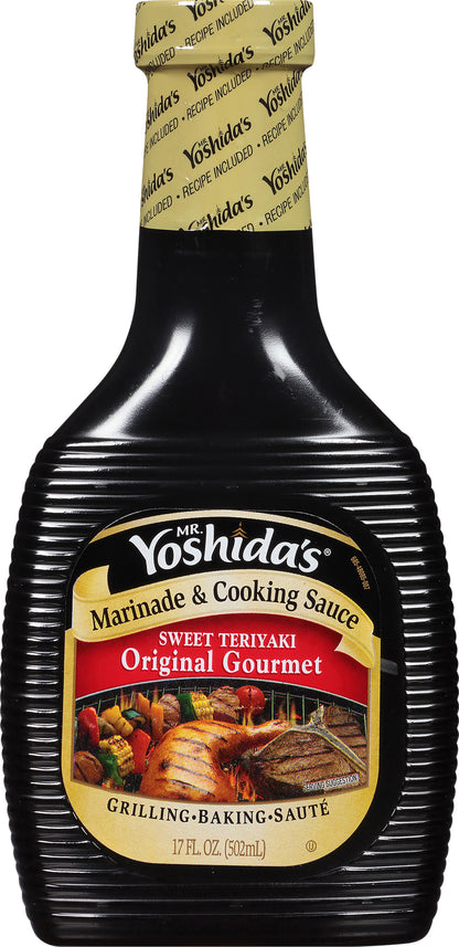 Mr. Yoshida's Original Gourmet Sweet Teriyaki Marinade & Cooking Sauce 17 fl oz Bottle