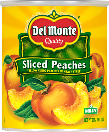 Del Monte Peaches Sliced Peaches 29 oz Can