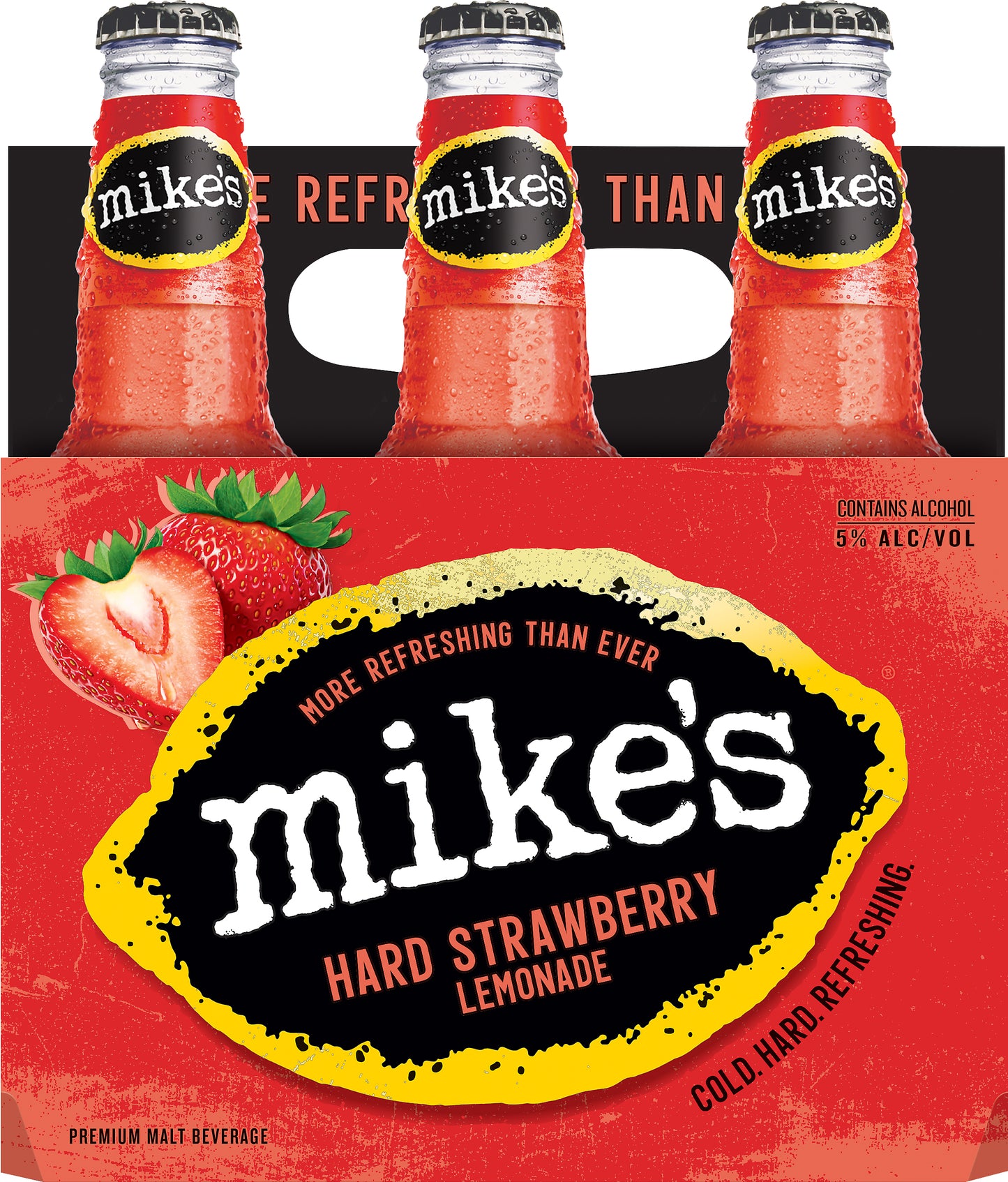 Mike's Premium Malt Beverage Hard Strawberry Lemonade Beer 6 ea