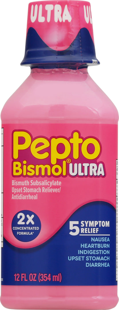 Pepto Bismol Ultra Upset Stomach Reliever/Antidiarrheal 12 fl oz Bottle