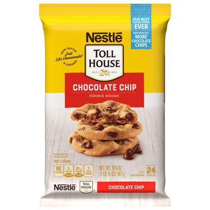 NESTLE TOLL HOUSE Chocolate Chip Cookie Dough 16.5 oz. Pack