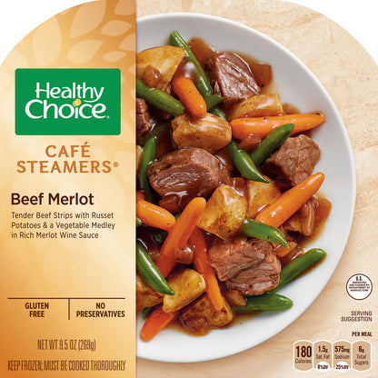 Healthy Choice Cafe Steamers Beef Merlot 9.5 oz