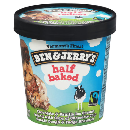 Ben & Jerry's Half Baked Ice Cream 1 pt
