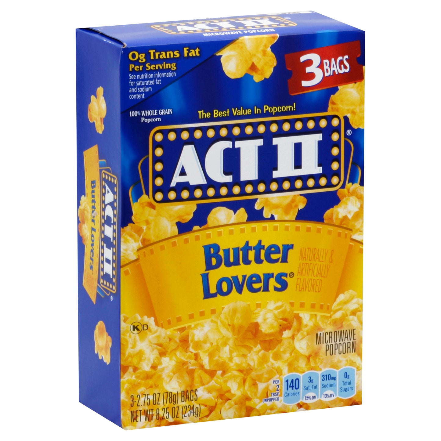 Act II Microwave Popcorn 3 ea