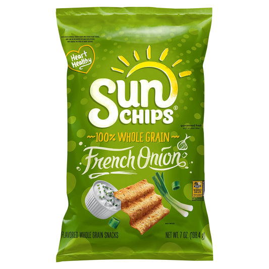 SunChips Flavored Whole Grain Snacks French Onion 7 Oz