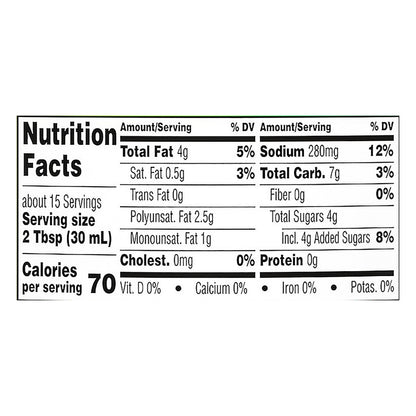 Wish Bone Light Raspberry Walnut Vinaigrette Dressing 15 oz