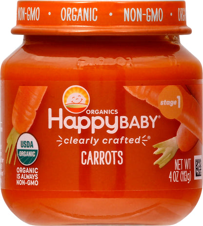 HappyBaby Organics Stage 1 Carrots 4 oz