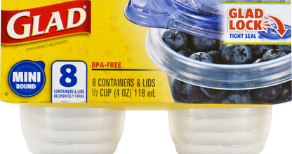 Glad Containers & Lids 8 ea