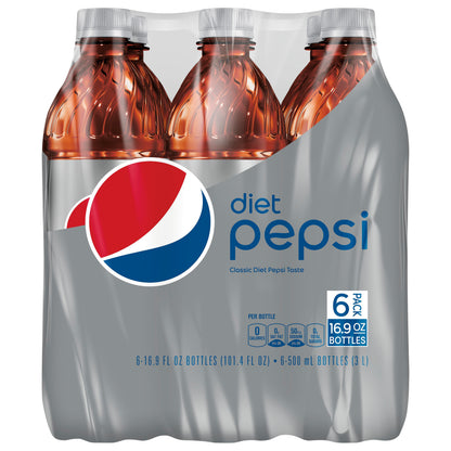 Pepsi Diet 6 Pack Soda 6 ea