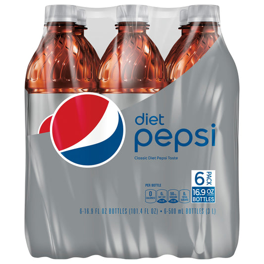 Pepsi Diet 6 Pack Soda 6 ea