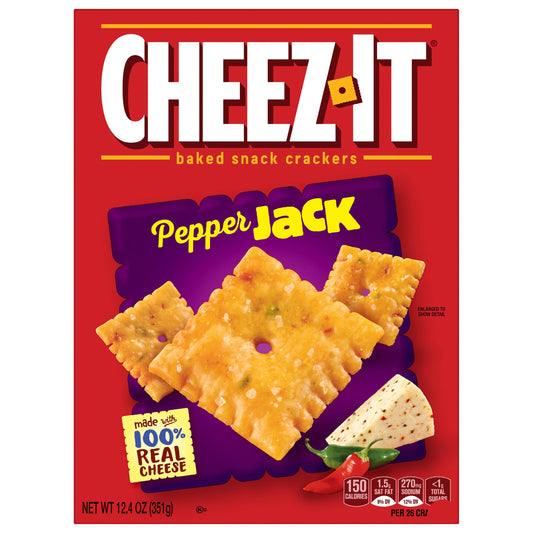 Cheez-It Pepper Jack Baked Snack Crackers 12.4 oz