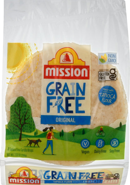 Mission Grain Free Tapioca Flour Original Tortilla Wraps 8 ea