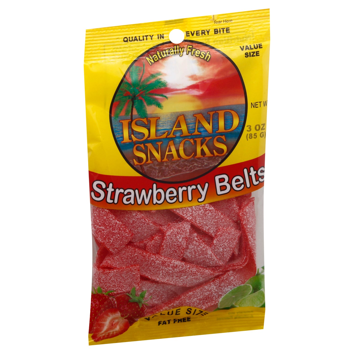 Island Snacks Value Size Strawberry Belts 3 oz
