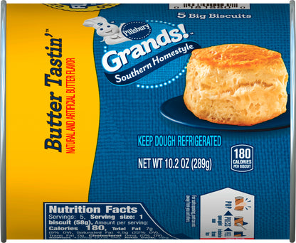 Pillsbury Grands! Southern Homestyle Buttermilk Biscuits, Honey Butter, 5 ct