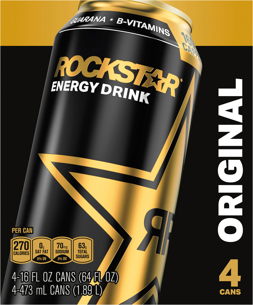 Rockstar Energy Drink Original 16 Fl Oz 4 Count Can