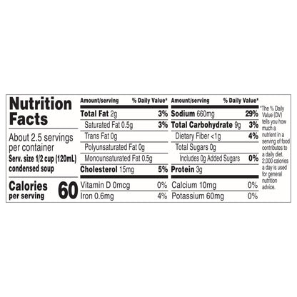 Campbell's 25% Less Sodium Chicken Noodle Condensed Soup 10.75 oz