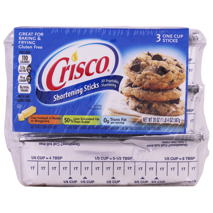 Crisco® All-Vegetable Shortening Sticks 20 oz. Pack