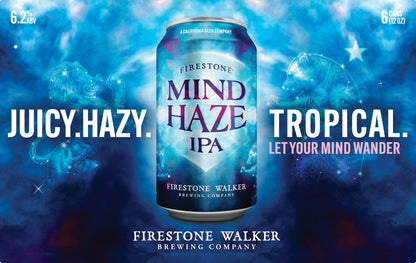 Firestone Walker 6 Pack IPA Mind Haze Beer 6 ea