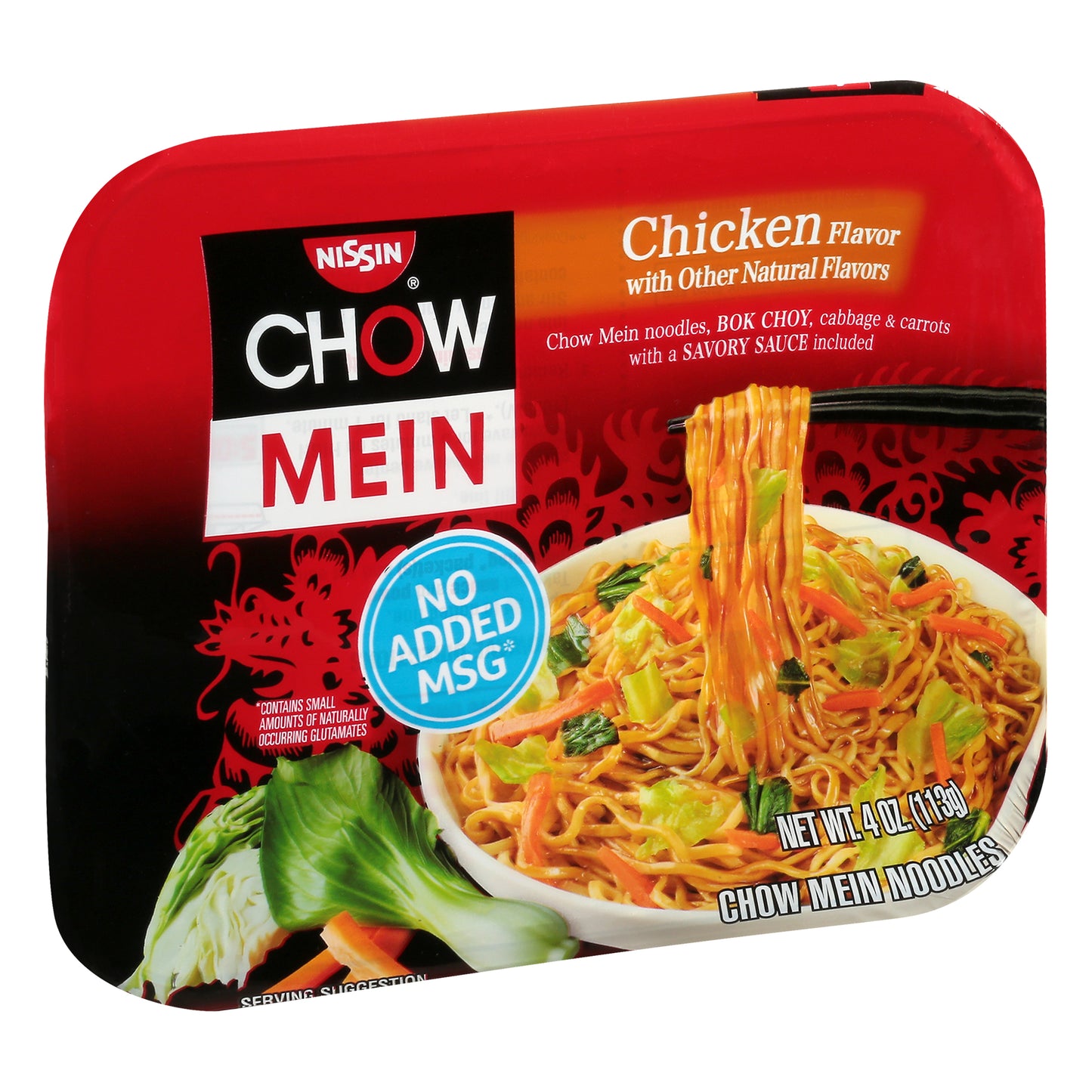 Nissin Chicken Flavor Chow Mein Noodles 4 oz