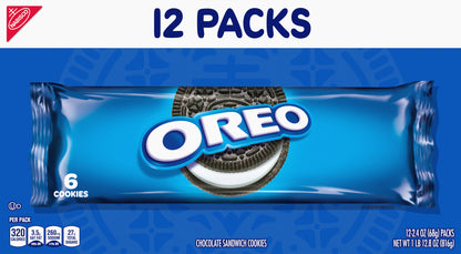 Oreo 12 Packs Chocolate Sandwich Cookies 12 - 2.4 oz Packs