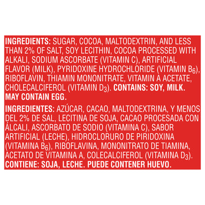 Carlos V Chocolate Flavored Drink Mix 14.1oz (400g) English-Spanish