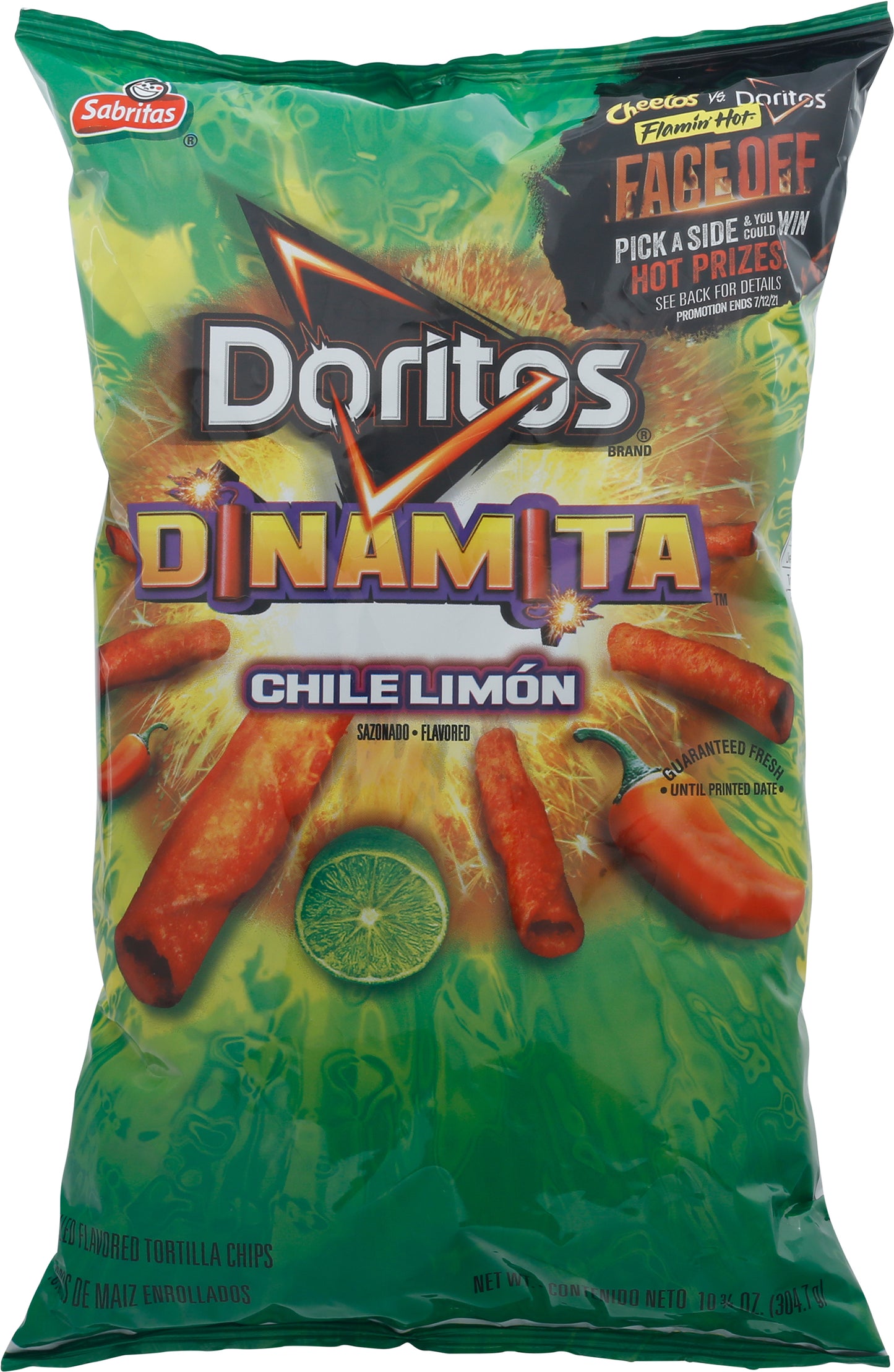 Doritos Dinamita Chile Limon Tortilla Chips 10.75 oz