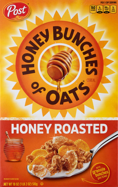 Honey Bunches Of Oats Honey Roasted Cereal 18 oz