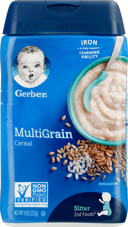 Gerber MultiGrain Sitter 2nd Foods Cereal 8 oz