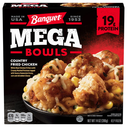 Banquet Mega Bowls Country Fried Chicken 14 oz
