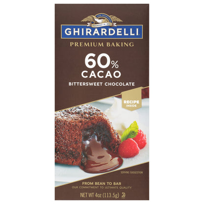 Ghirardelli 60% Cacao Bittersweet Chocolate Baking Bar 4 oz