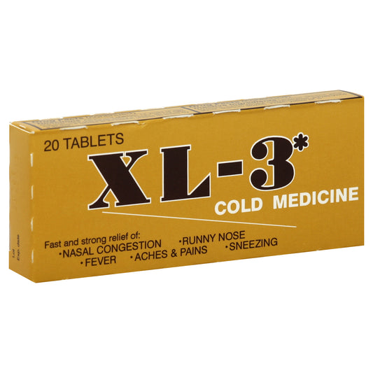 XL 3 Cold Medicine 20 ea