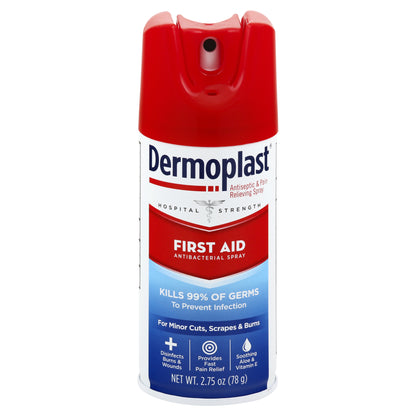 Dermoplast Hospital Strength First Aid Antibacterial Spray 2.75 oz